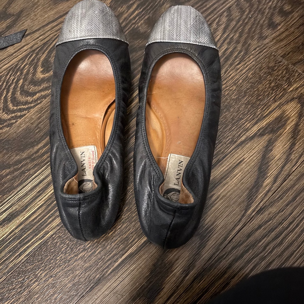 Lanvin.  Size 5.  Black. Ballet flats.
